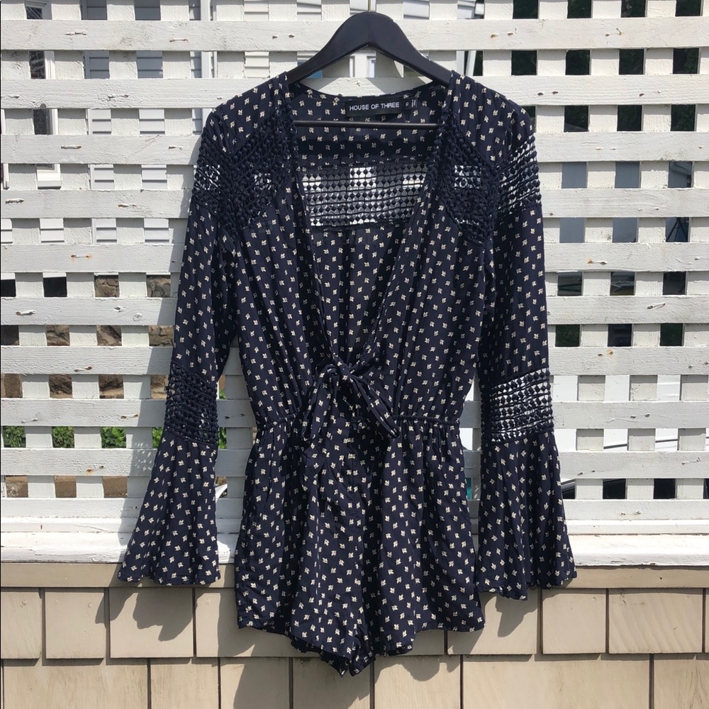 LF House of Three long sleeved romper